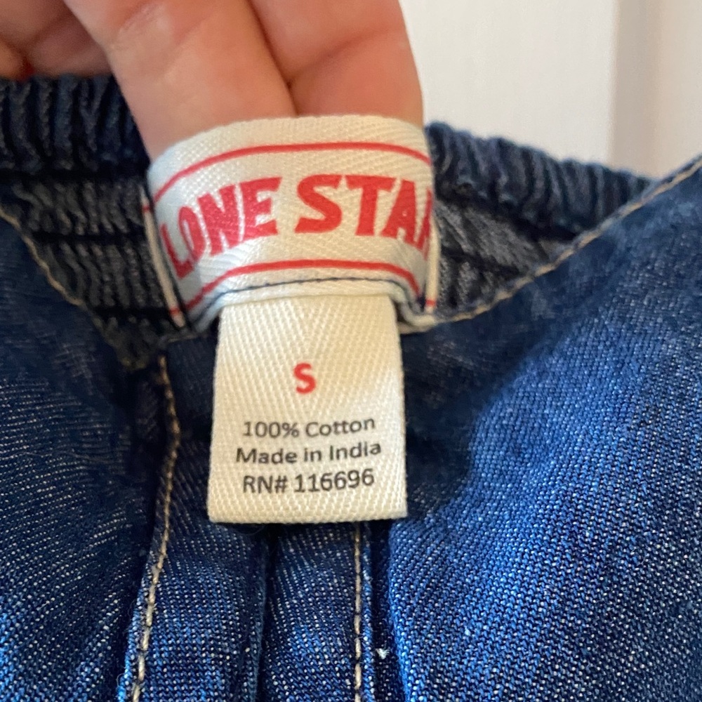Lone Star Denim Sundress in Deep Blue - Picture 2 of 5